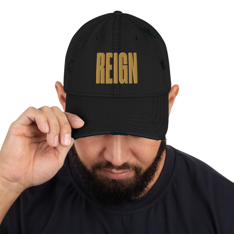 REIGN Distressed Dad Hat