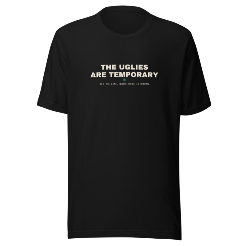 THE UGLIES ARE TEMPORARY Tee mockup