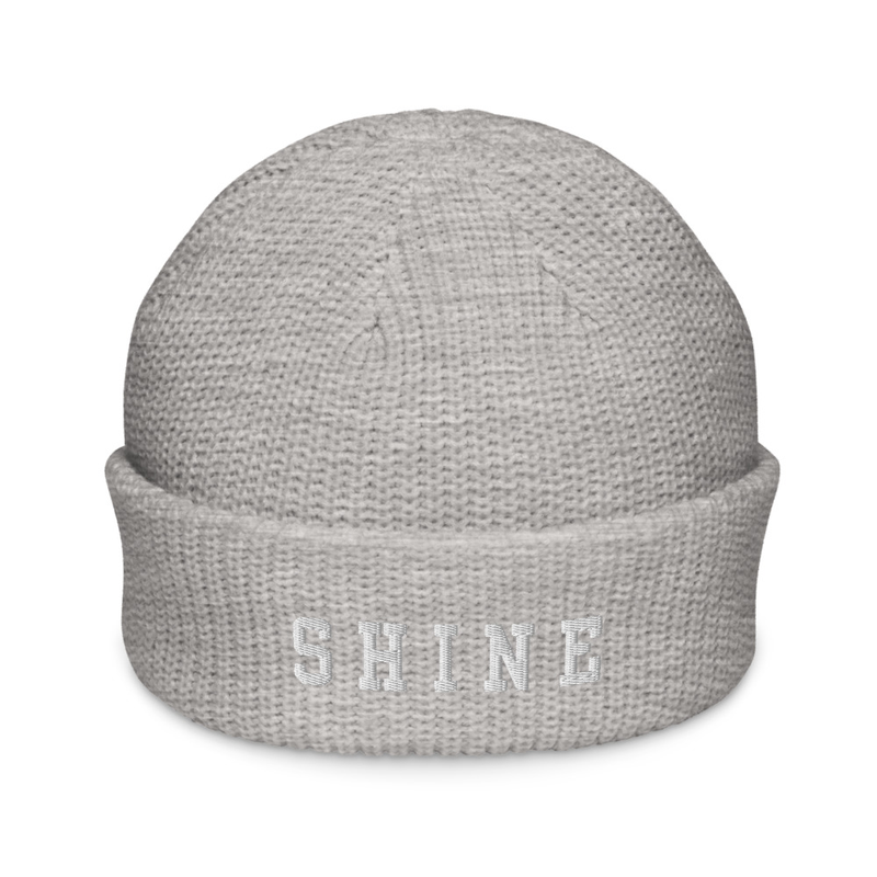 SHINE Fisherman Beanie – Athletic Heather