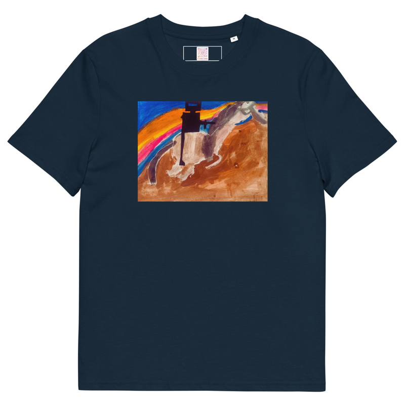 Ned Kelly - Unisex Organic Cotton Tee – S, French Navy