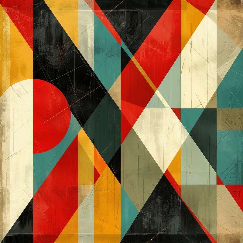 Midcentury Abstraction Women’s high top canvas shoes