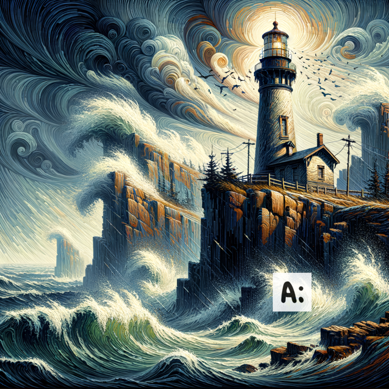 Lighthouse Storm view 2