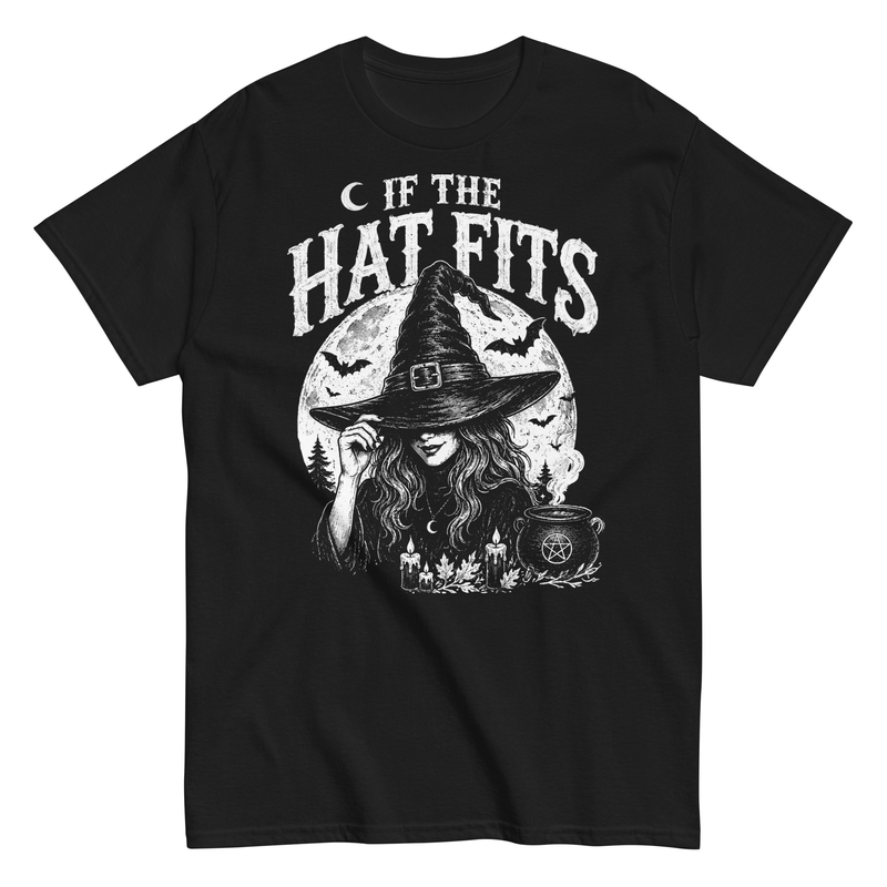 If the Hat Fits Vintage Witch T-Shirt