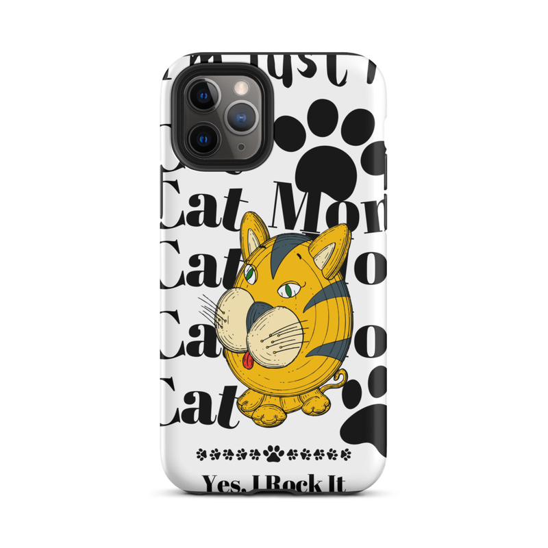 Tough Case for iPhone®: Just A Cat Mom – iPhone 11 Pro, Matte
