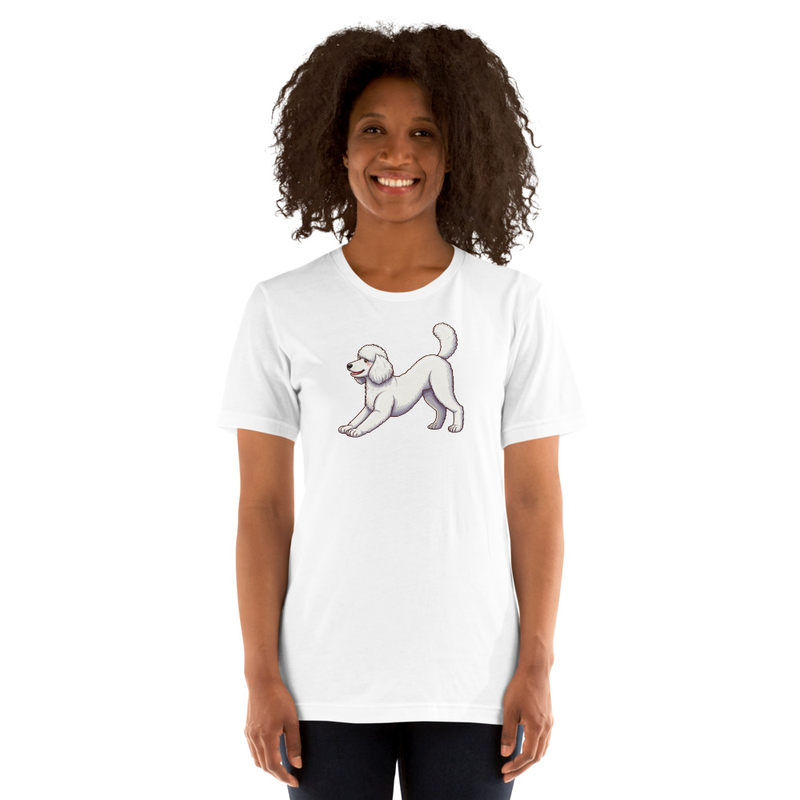 Downward Dog Poodle Yoga Unisex T-Shirt