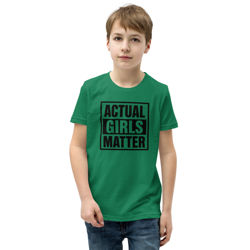 "ACTUAL GIRLS MATTER" Actual Girl T-shirt - for Girls – XL, Kelly