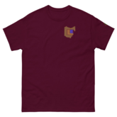 CLE Ohio logo C  Browns colors, L Cavs colors, E Guardians colors Men's classic tee copy  / Maroon / S