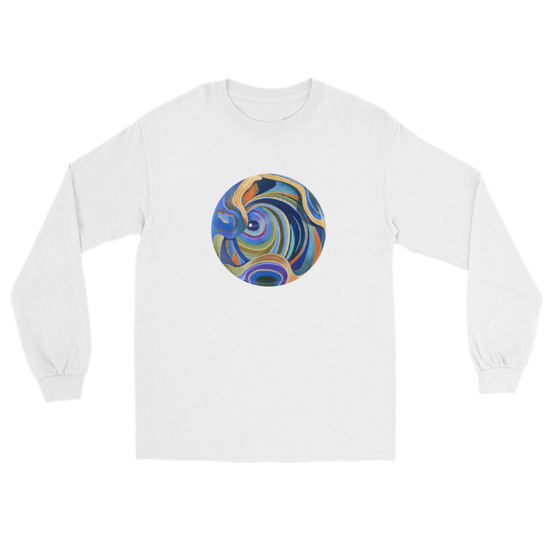 John in Wonderland - Unisex Long Sleeve Shirt – S, White