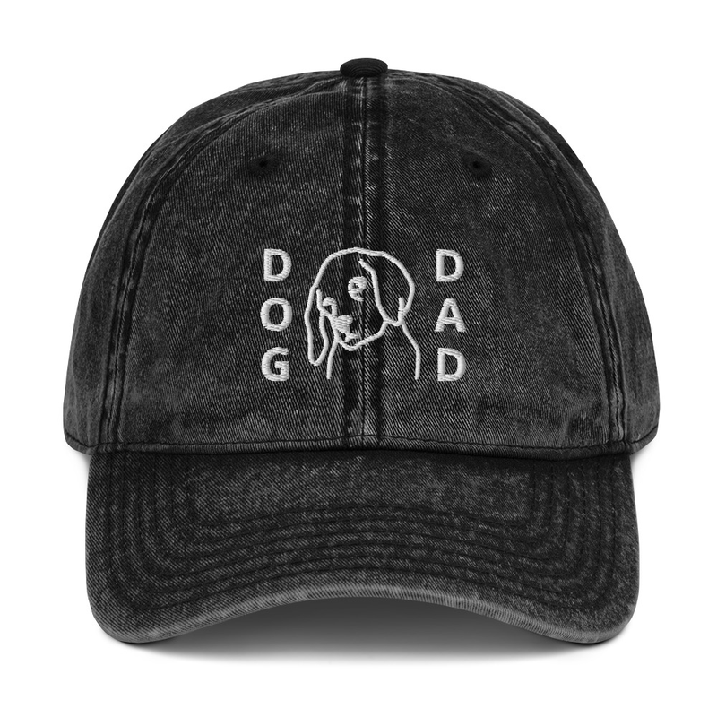 Vintage Cotton Twill Cap: Dog Dad