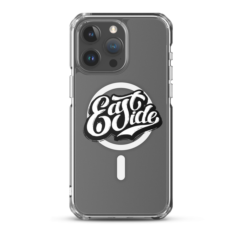 EastSide Dark Logo MagSafe® clear case for iPhone® – iPhone 15 Pro Max