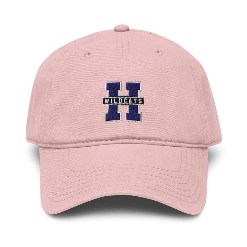 Embroidered Wildcats Washed Baseball Cap – One size, Dusty Rose