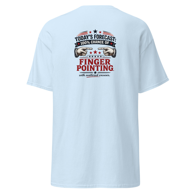 Finger Pointing Unisex classic tee – S, Light Blue