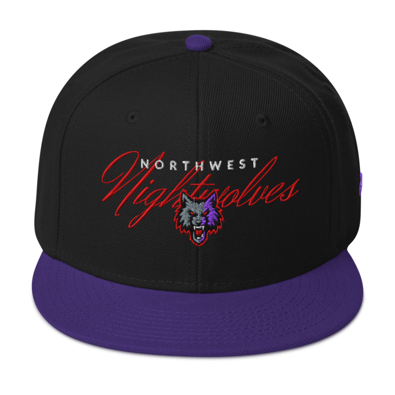 Northwest Nightwolves - Snapback Script Hat