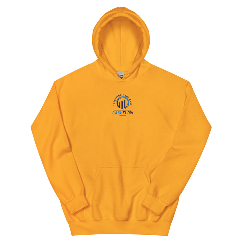 Cashflow Investing Inc Embroidered Hoodie v.2 – S, Gold