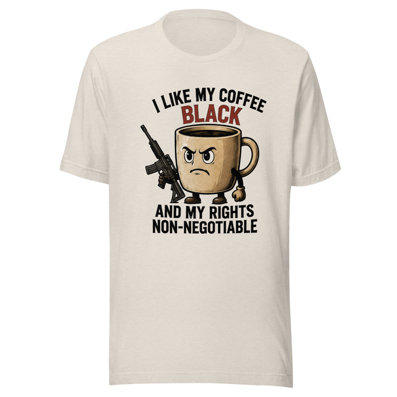 I Like My Coffee Black Unisex T-Shirt
