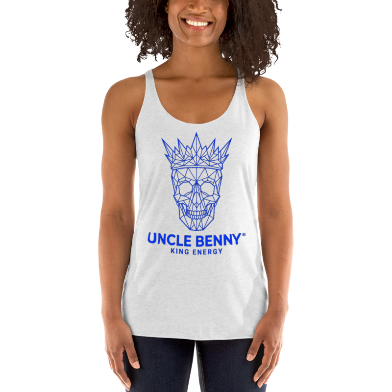 Uncle Benny ® Racerback Cyber Tank Neon Blue EST. 2020