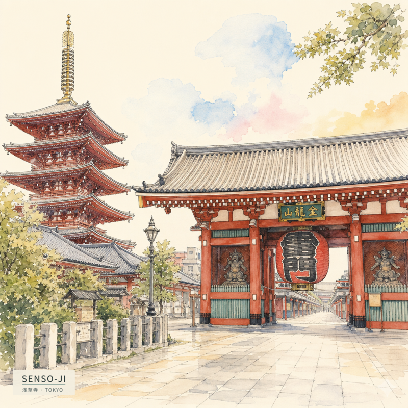 Senso-ji(浅草寺)のアートワーク