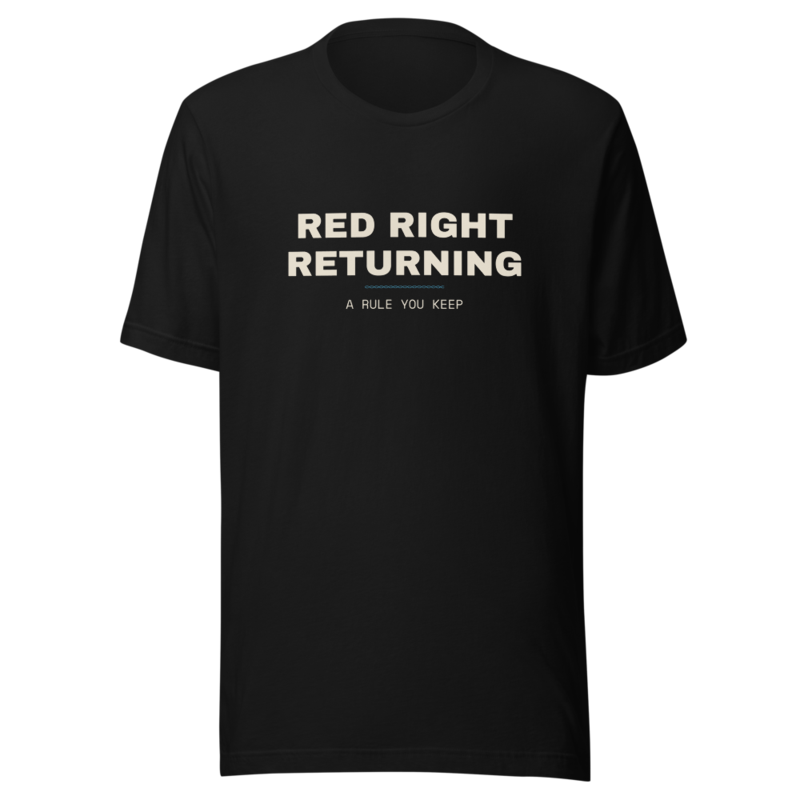 RED RIGHT RETURNING Tee mockup