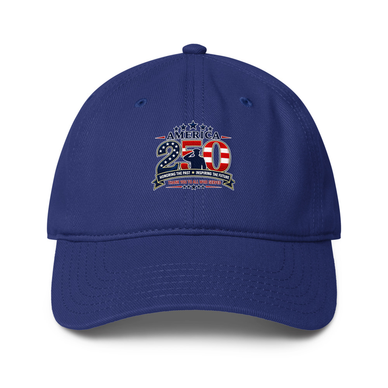 America 250 Tribute Low-profile baseball cap – One size, Royal