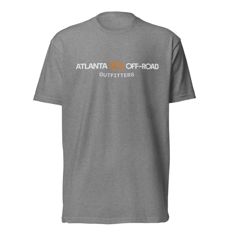 HORIZONTAL FRONT - ORANGE / WHITE – XL, Dark Heather Gray