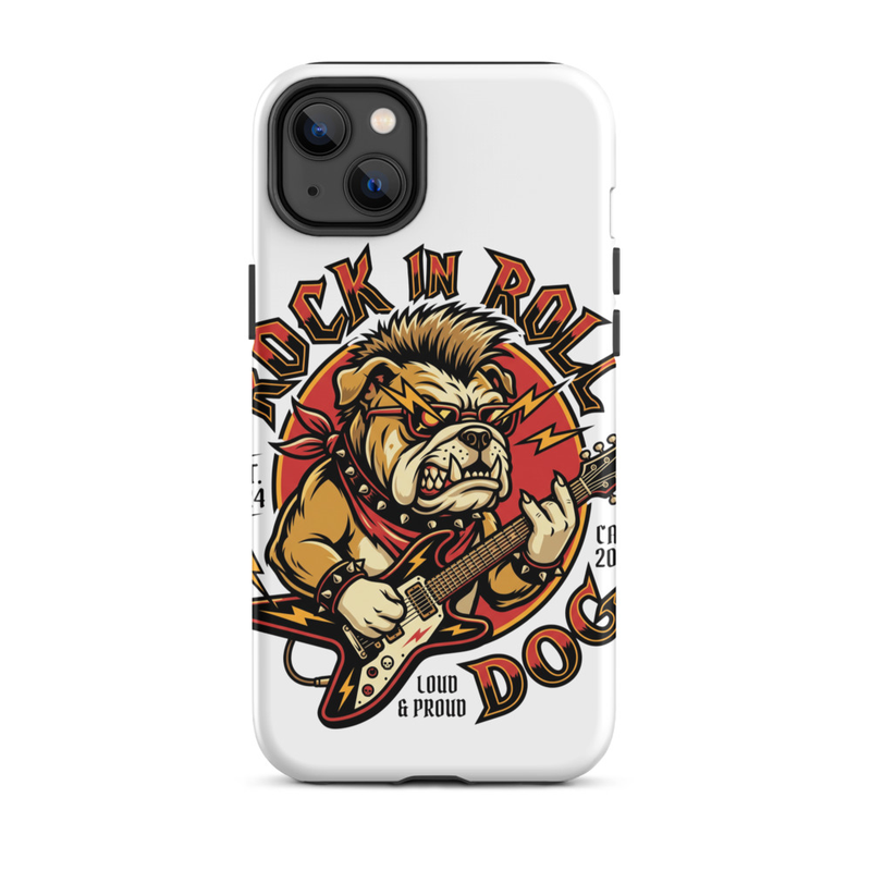 Tough Case for iPhone®: Rock N Roll Dog – iPhone 14 Plus, Matte
