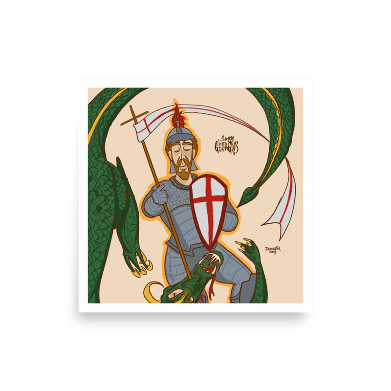 St George vs. The Dragon Print