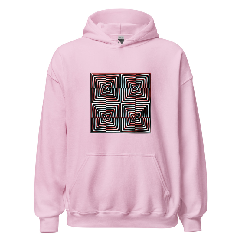 Warp Window Hoodie — Light Pink