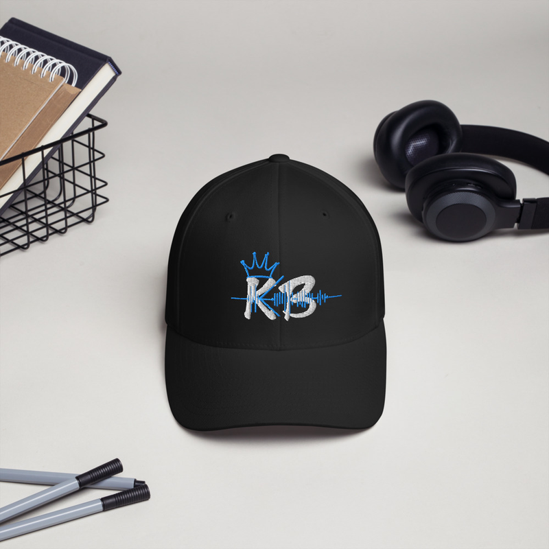 Fitted KB Bluewav Hat – S/M, Black