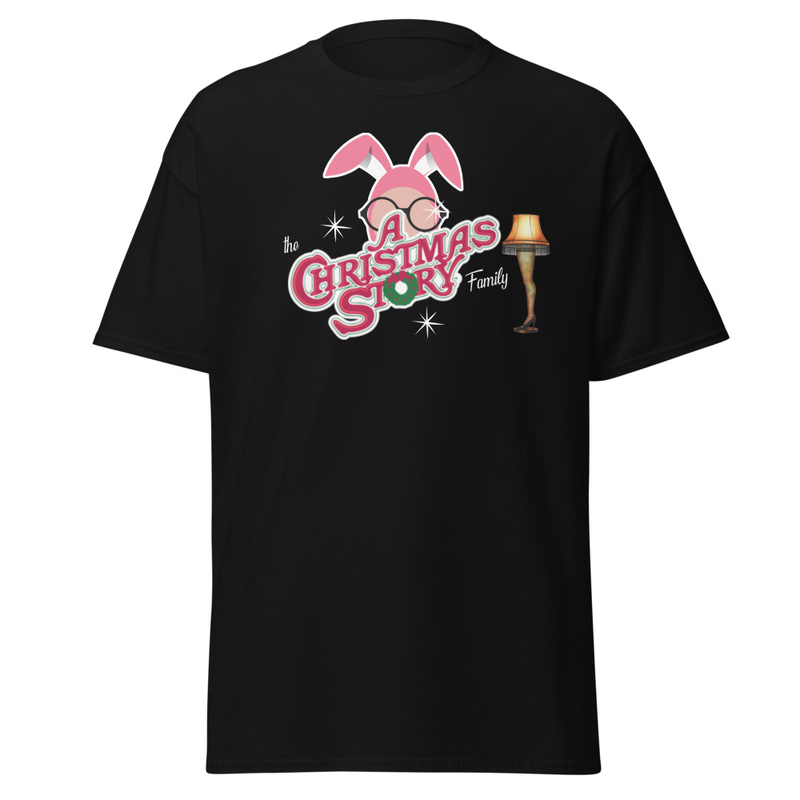 The A Christmas Story Family” Bunny Suit Logo Tee