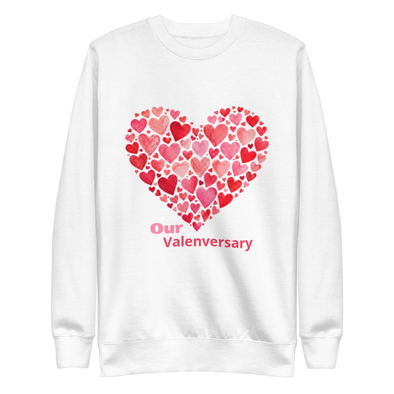 Premium Hearts in Heart Sweatshirt