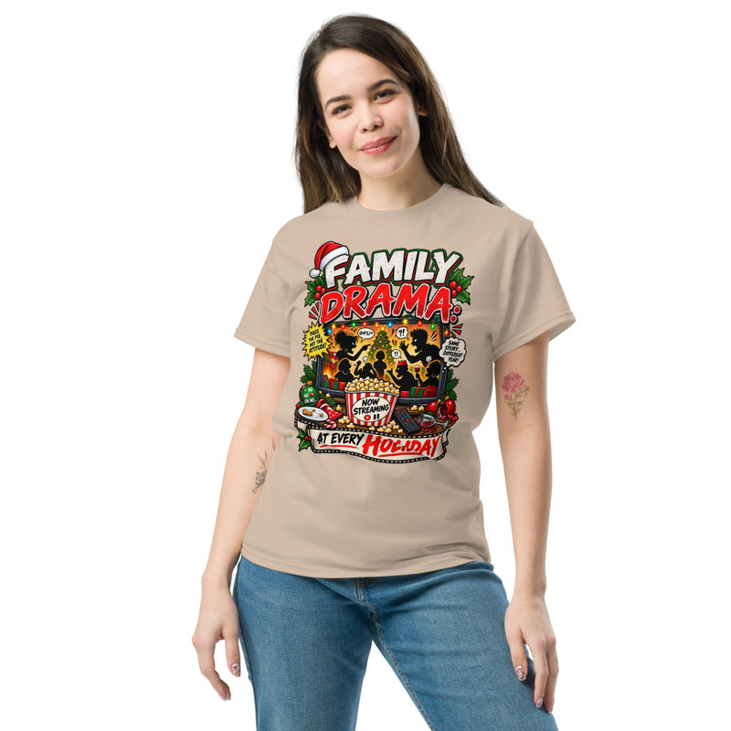 Family Drama - Unisex classic tee – 2XL, Sand