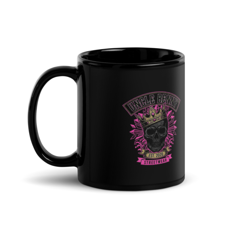 Uncle Benny ® Skull Rose Mug Neon Pink EST. 2020