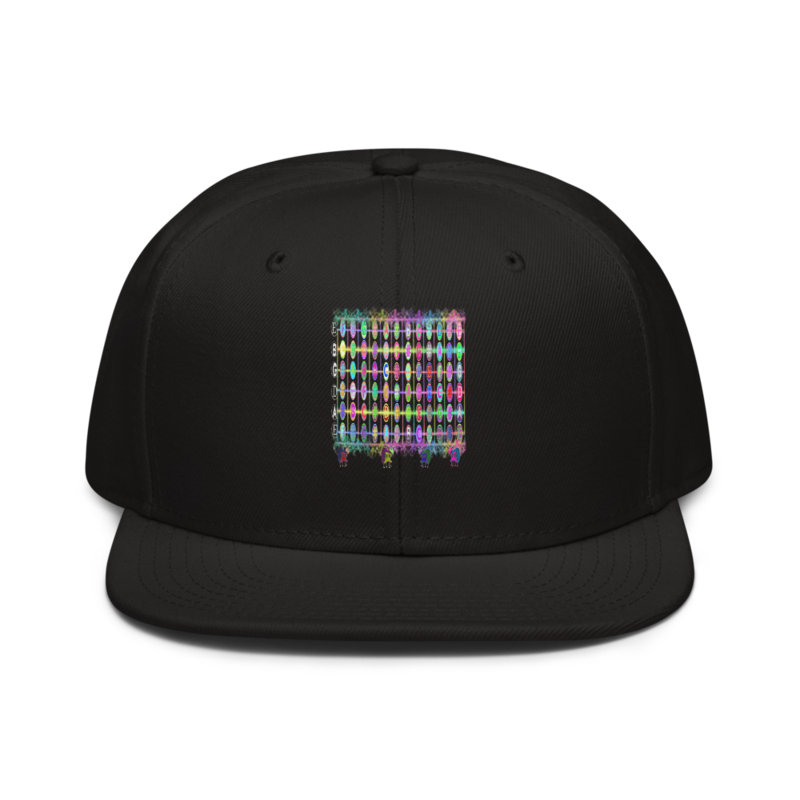 Pluckleboard Black Unisex Pro Style Snapback Hat