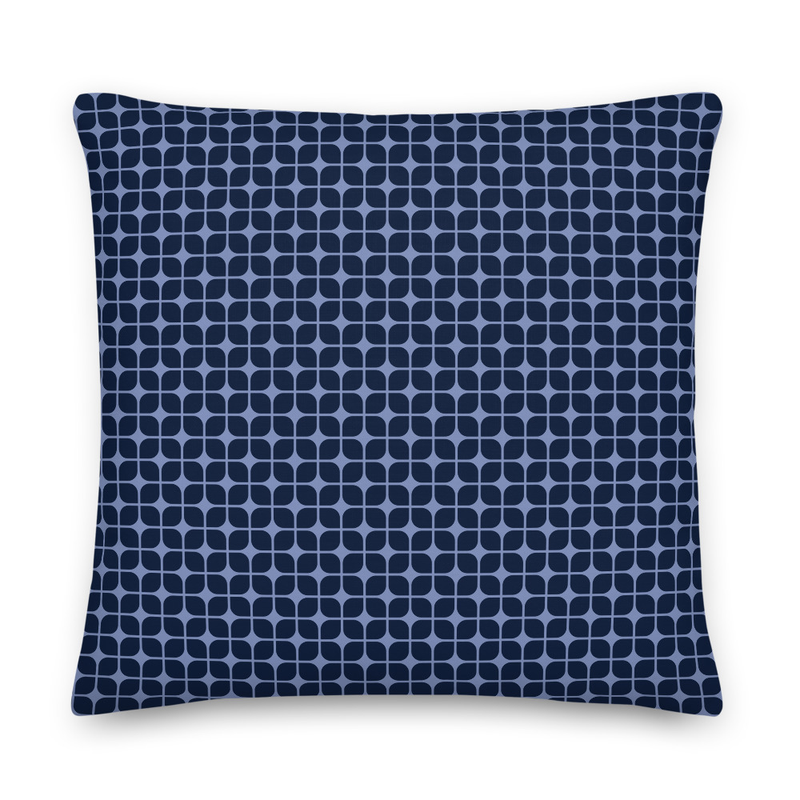 Blue Lotus Premium Pillow – 22″×22″