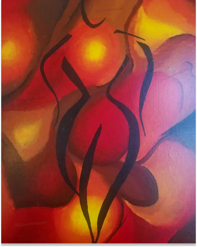 Girl on Fire on a Sticker