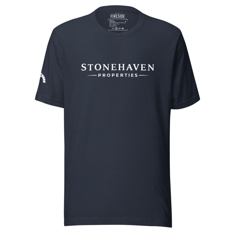 Deluxe Stonehaven Properties T-Shirt – XL, Heather Navy