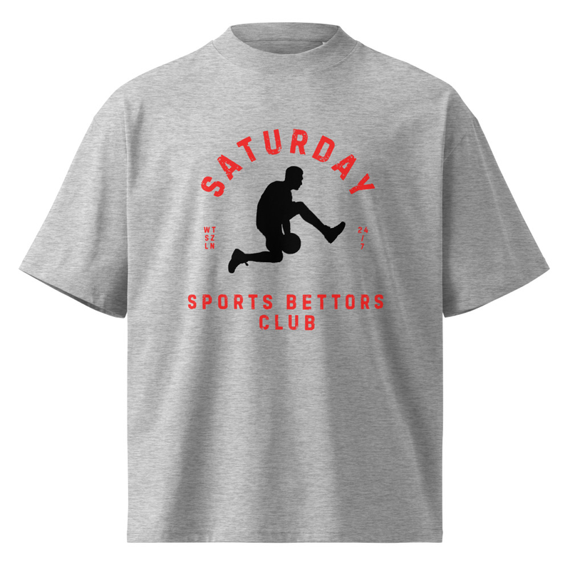 Unisex organic oversized high neck t-shirt