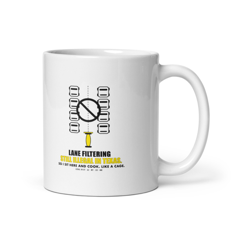 Lane Filtering: Still Illegal in Texas Mug