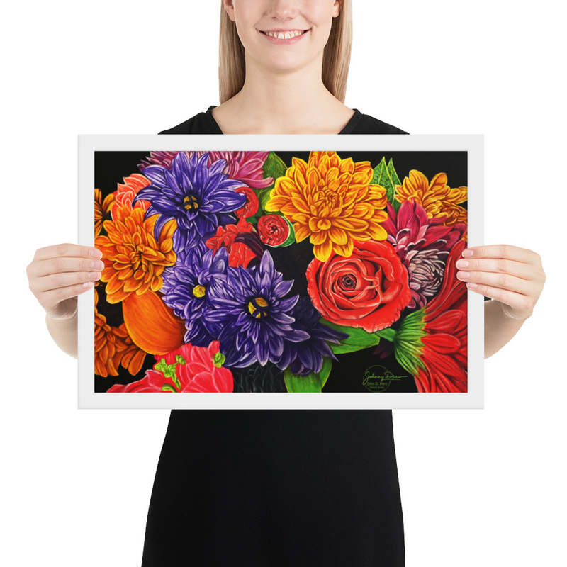 Flower Power Framed Print