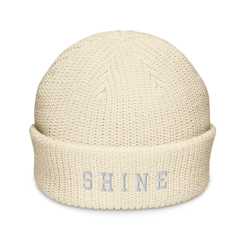 SHINE Fisherman Beanie – Ecru