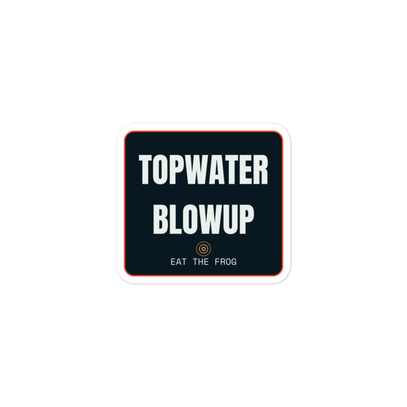 TOPWATER BLOWUP Sticker mockup