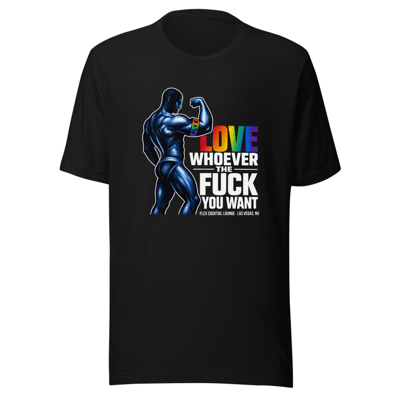 Love Whoever The Fuck You Want t-shirt — Black