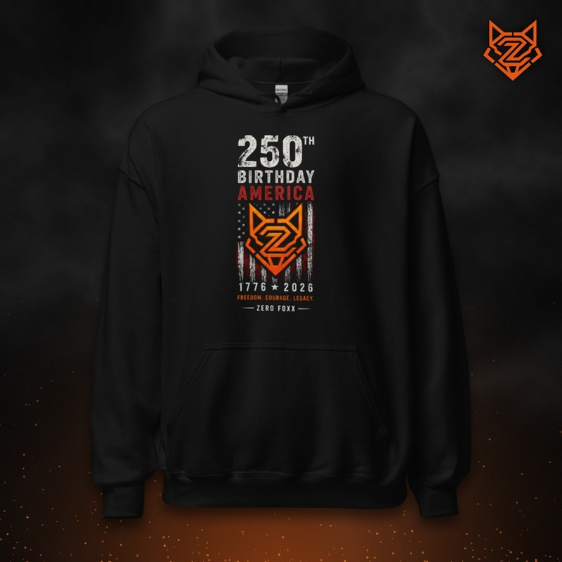 America's 250th — Freedom. Courage. Legacy. | Hoodie — Front
