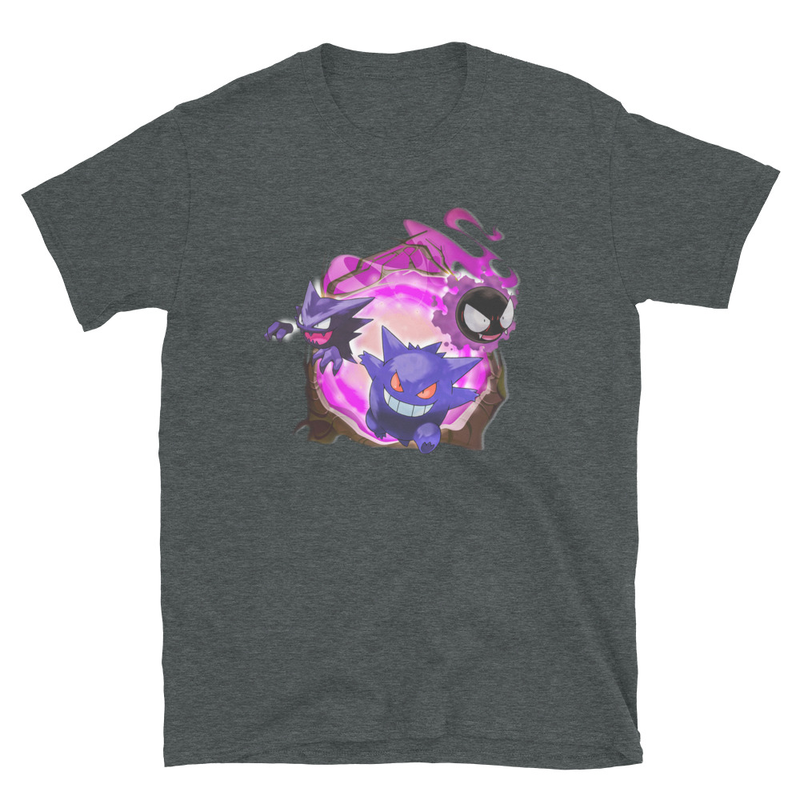 Trío fantasma: Camiseta unisex · Gris oscuro jaspeado