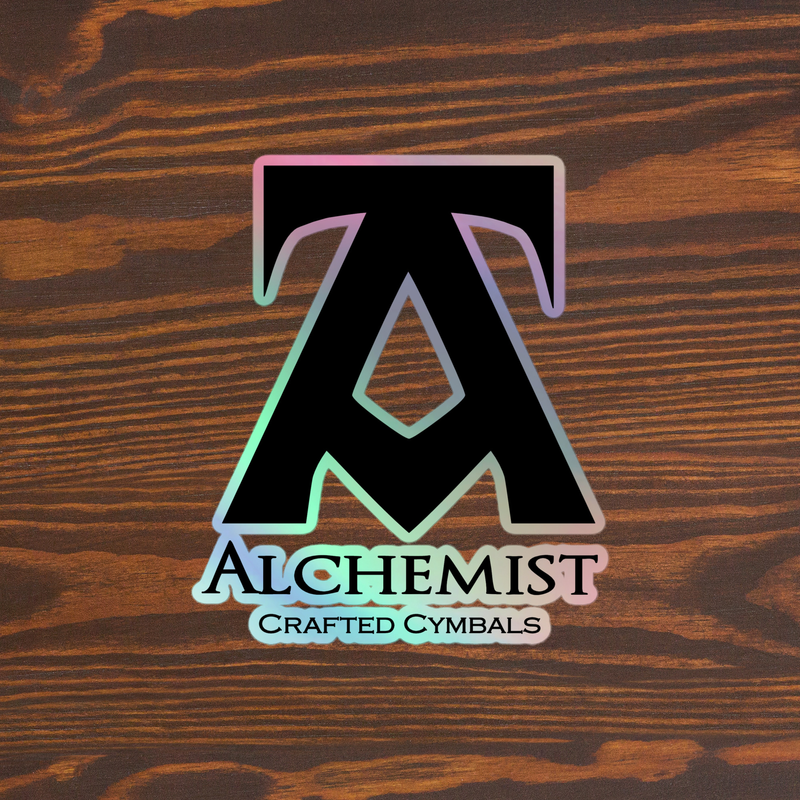Alchemist LOGO Holographic Bass Drum Sticker