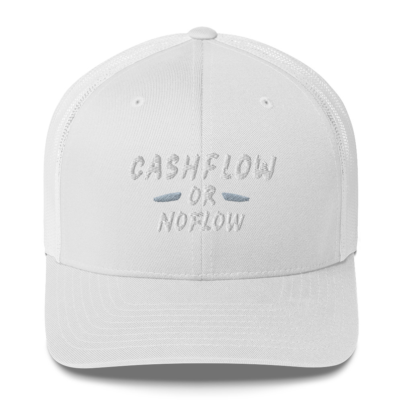#CashflowOrNoflow Hat – One size, White