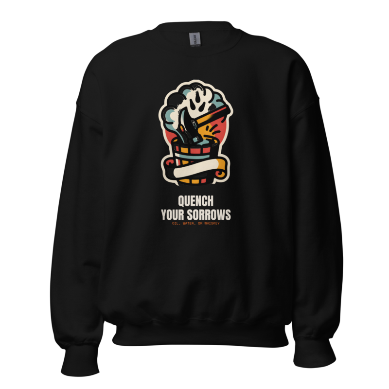 Quench Your Sorrows Crewneck (Artist Series) mockup