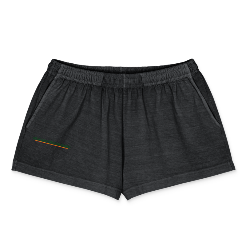 Women's garment-dyed shorts view 3