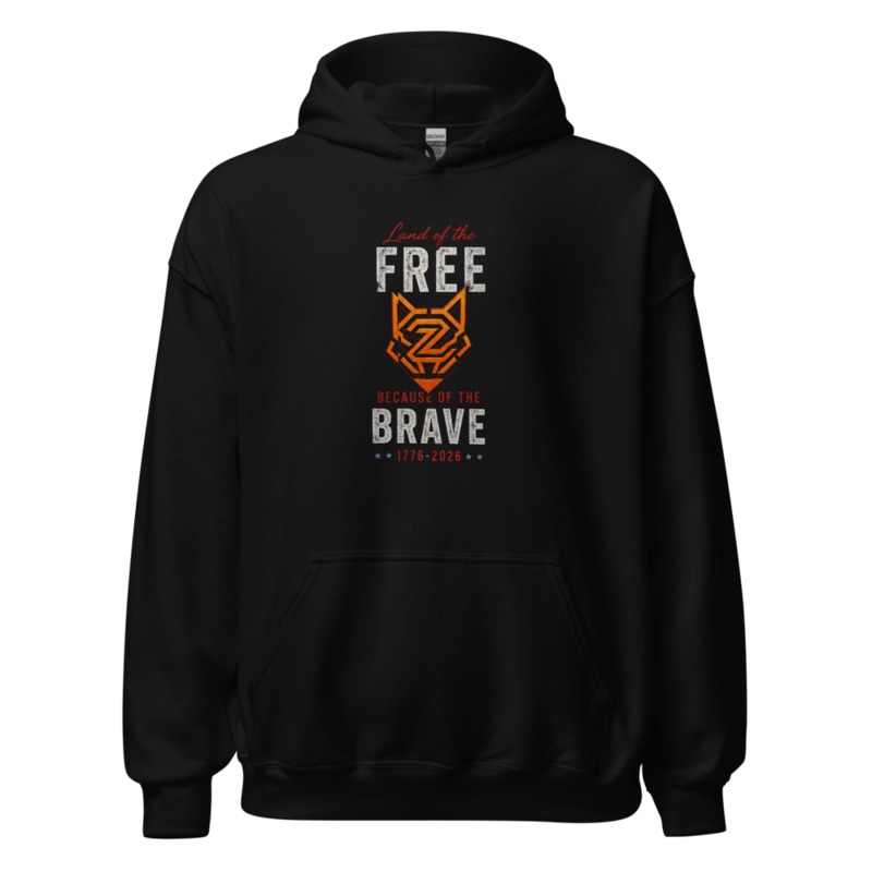 America's 250th — Land of the Free | Double-Sided Hoodie — Black / S