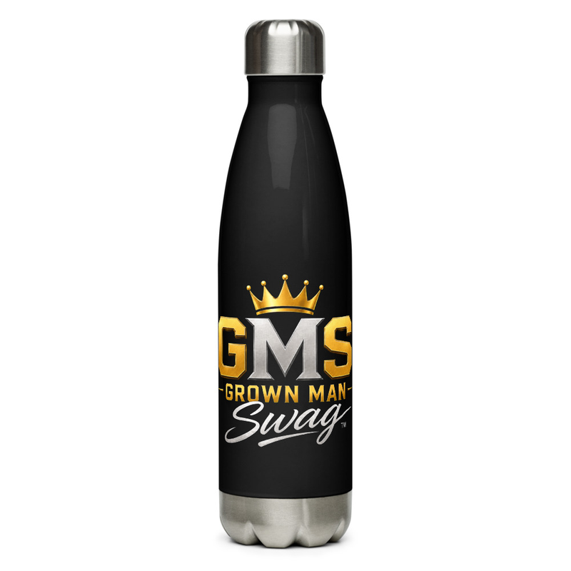 Grown Man Swag™ Signature Premium Insulated Stainless Steel Water Bottle | Confidence • Style • Respect
